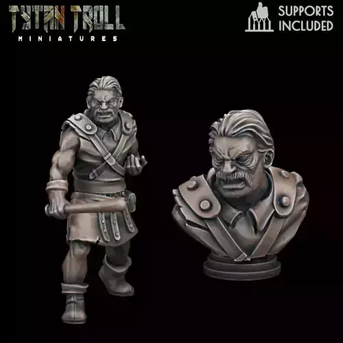 Curse of Strahd - Milosh Mini Bust Combo - Pre-Supported 