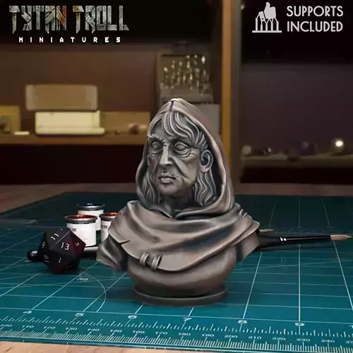 Curse of Strahd - Mad Mary Bust - Pre-Supported