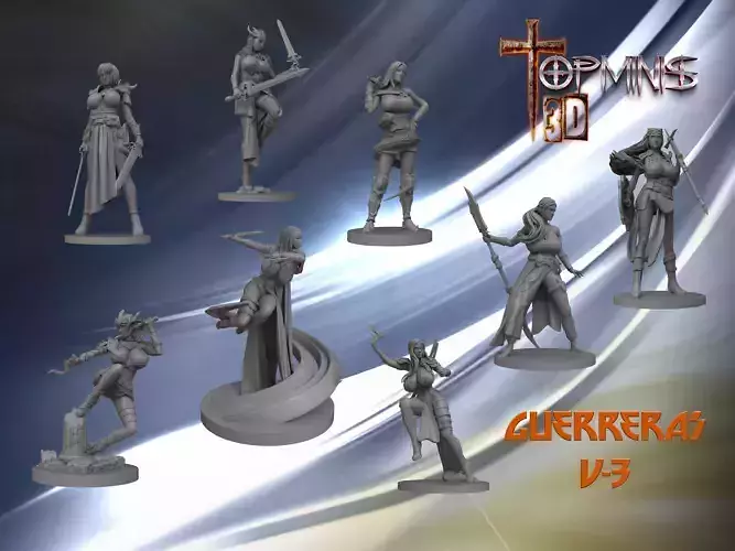 WARRIORS FOR TABLETOP V3 3D print model