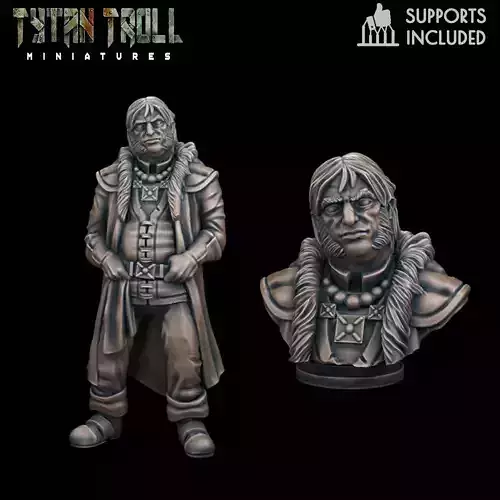 Curse of Strahd - Kolyan Mini Bust Combo - Pre-Supported 