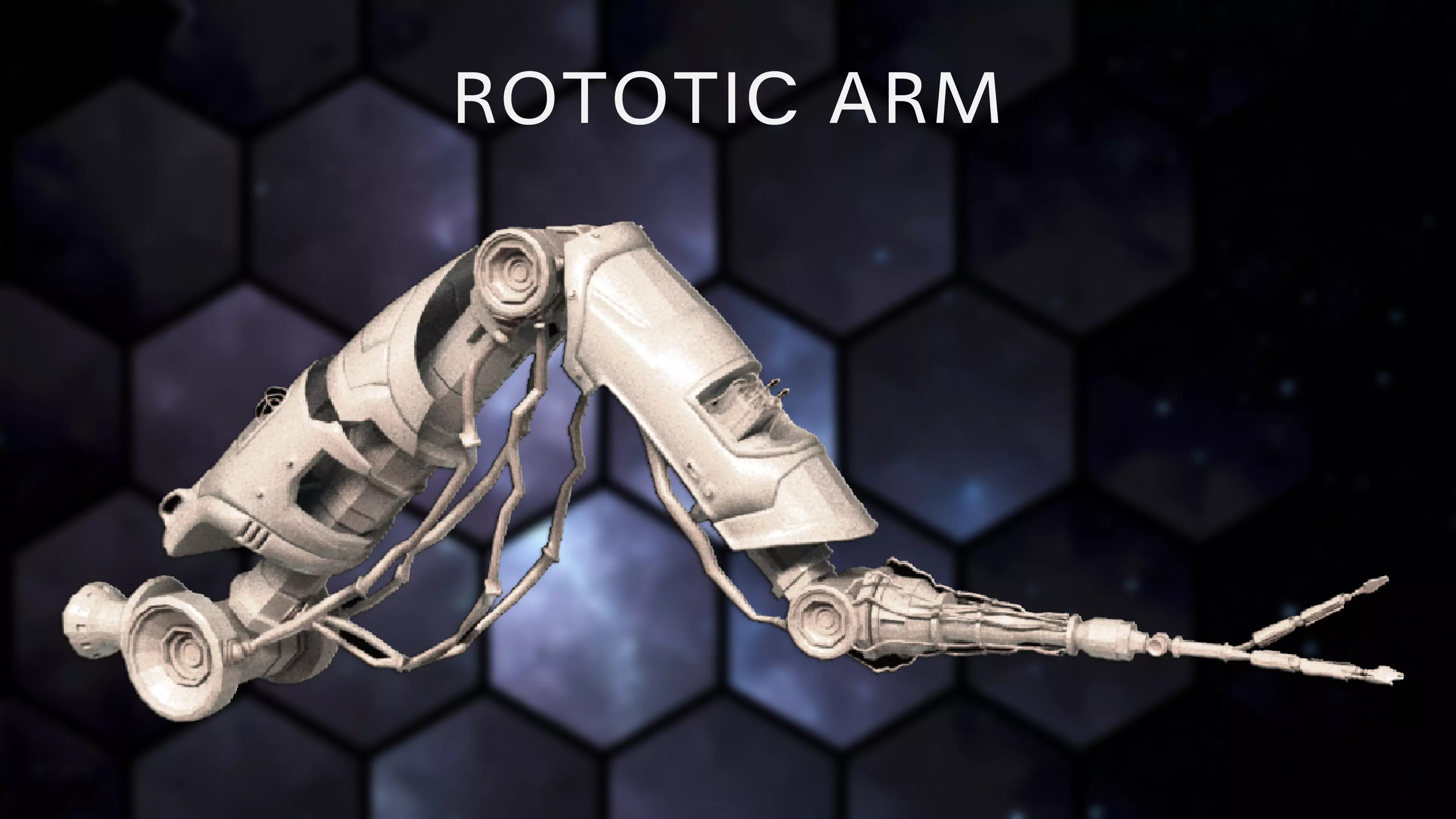 Hard Surface Robot Arm 3D model_0