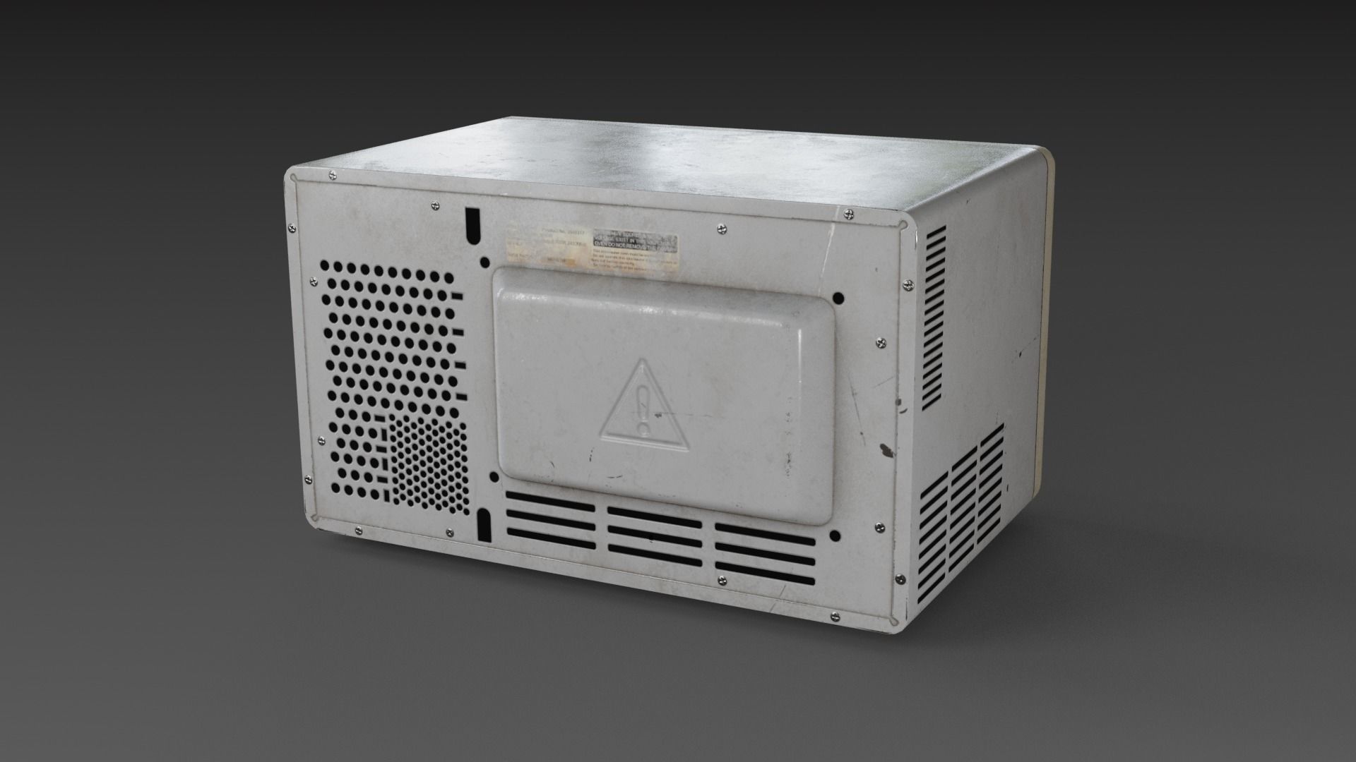 Microwave A1 Game-Ready Low-poly 3D model_1