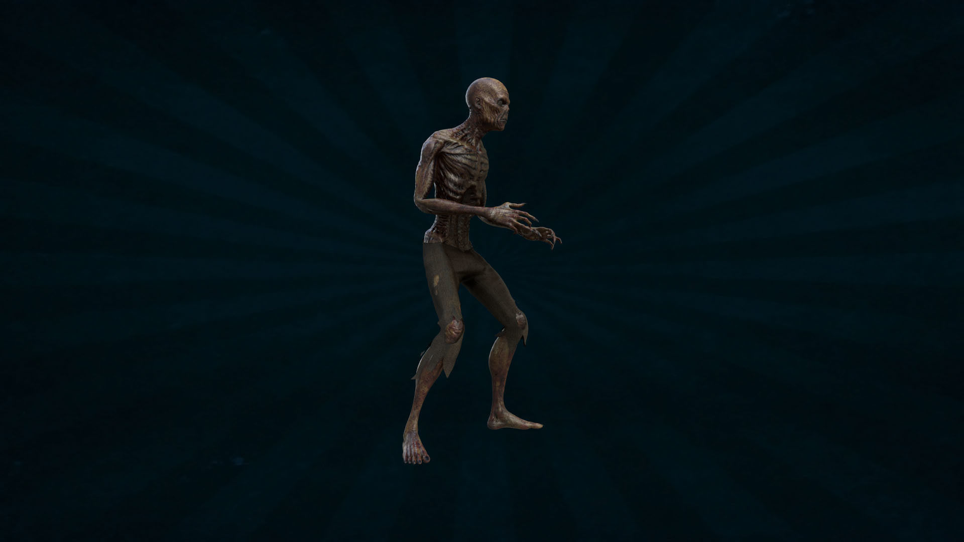 ZOMB-005 Zombie Dying Animation 3D model_5