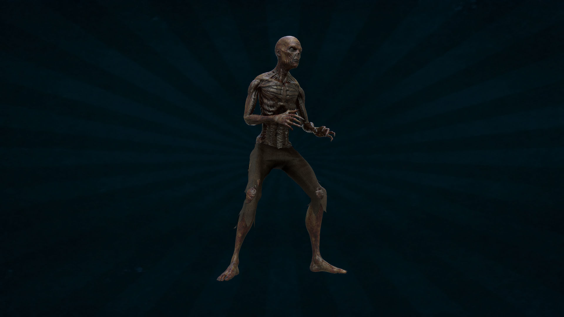 ZOMB-005 Zombie Dying Animation 3D model_2