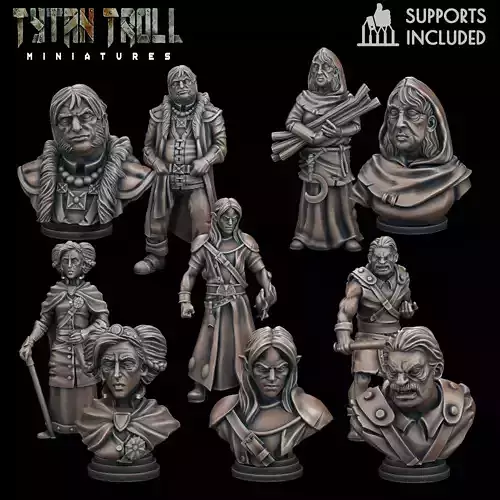 Curse of Strahd - Mini Bust Pack 04 - Pre-Supported 