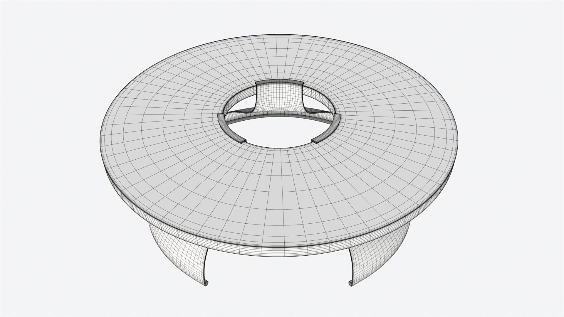 Cocktail Table Baker Discus 3D model_6