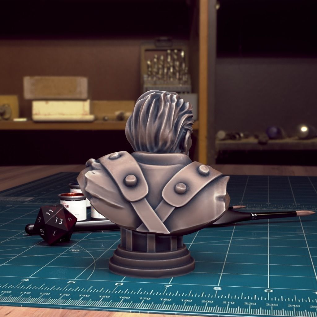 Curse of Strahd - Bust Pack 04 - Pre-Supported 3D print model_25