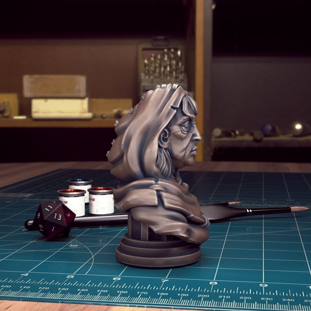 Curse of Strahd - Bust Pack 04 - Pre-Supported 3D print model_19