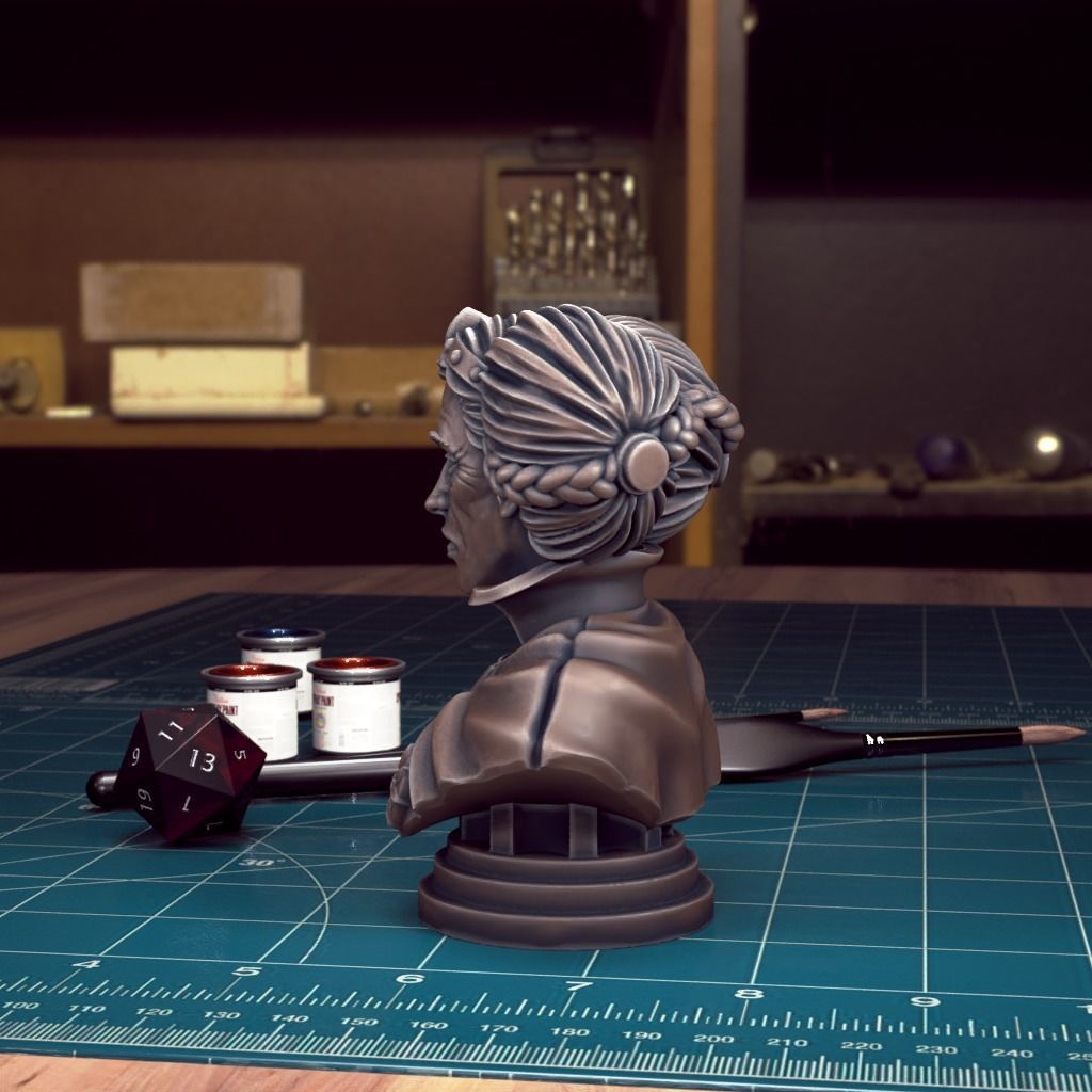 Curse of Strahd - Bust Pack 04 - Pre-Supported 3D print model_12