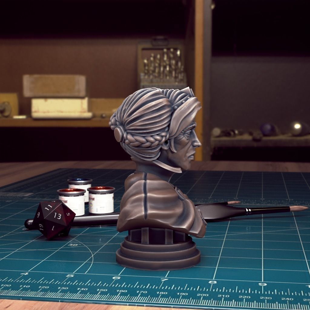 Curse of Strahd - Bust Pack 04 - Pre-Supported 3D print model_14