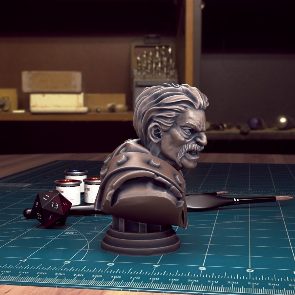 Curse of Strahd - Bust Pack 04 - Pre-Supported 3D print model_27