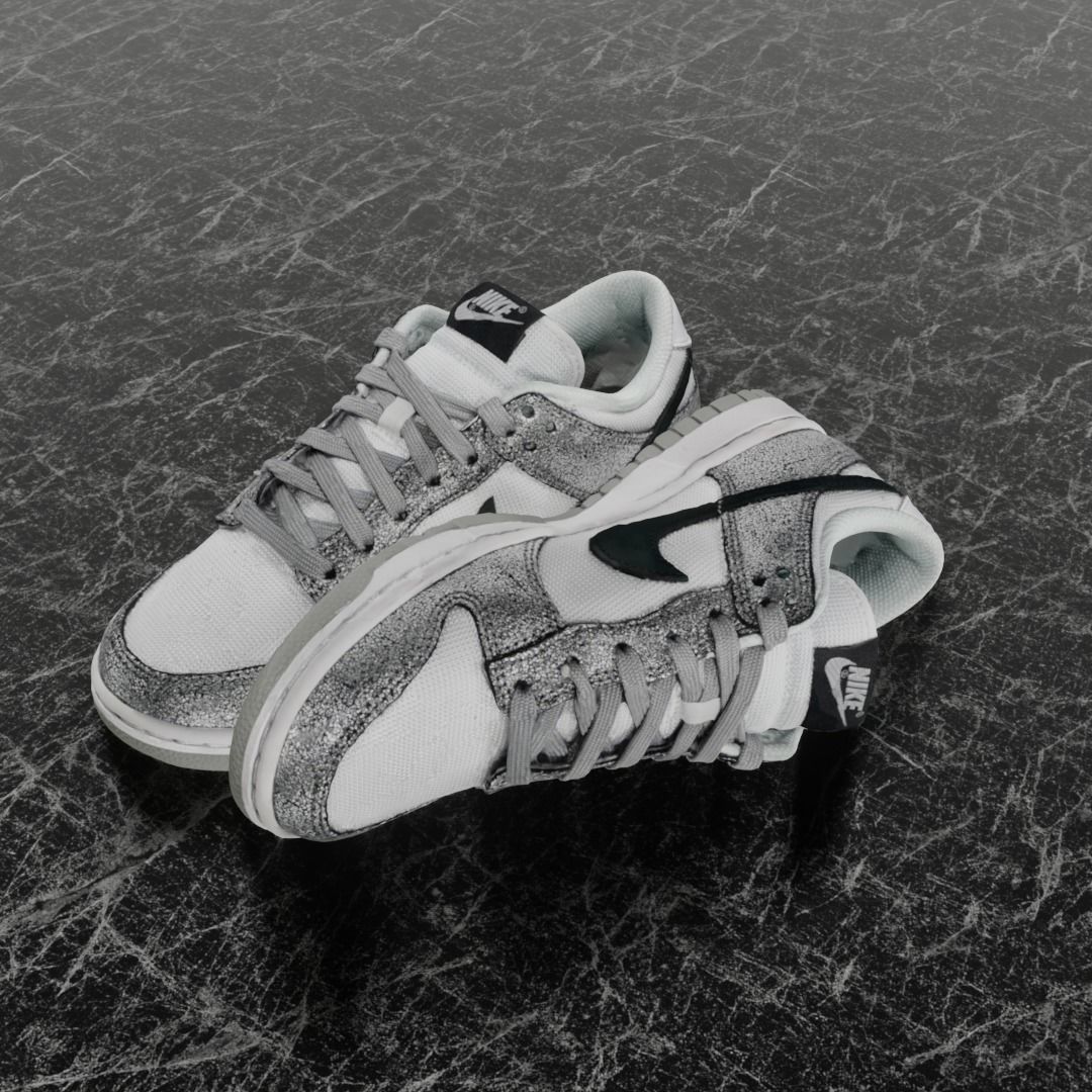 NIKE DUNK 3D SHOES Low-poly 3D model_1