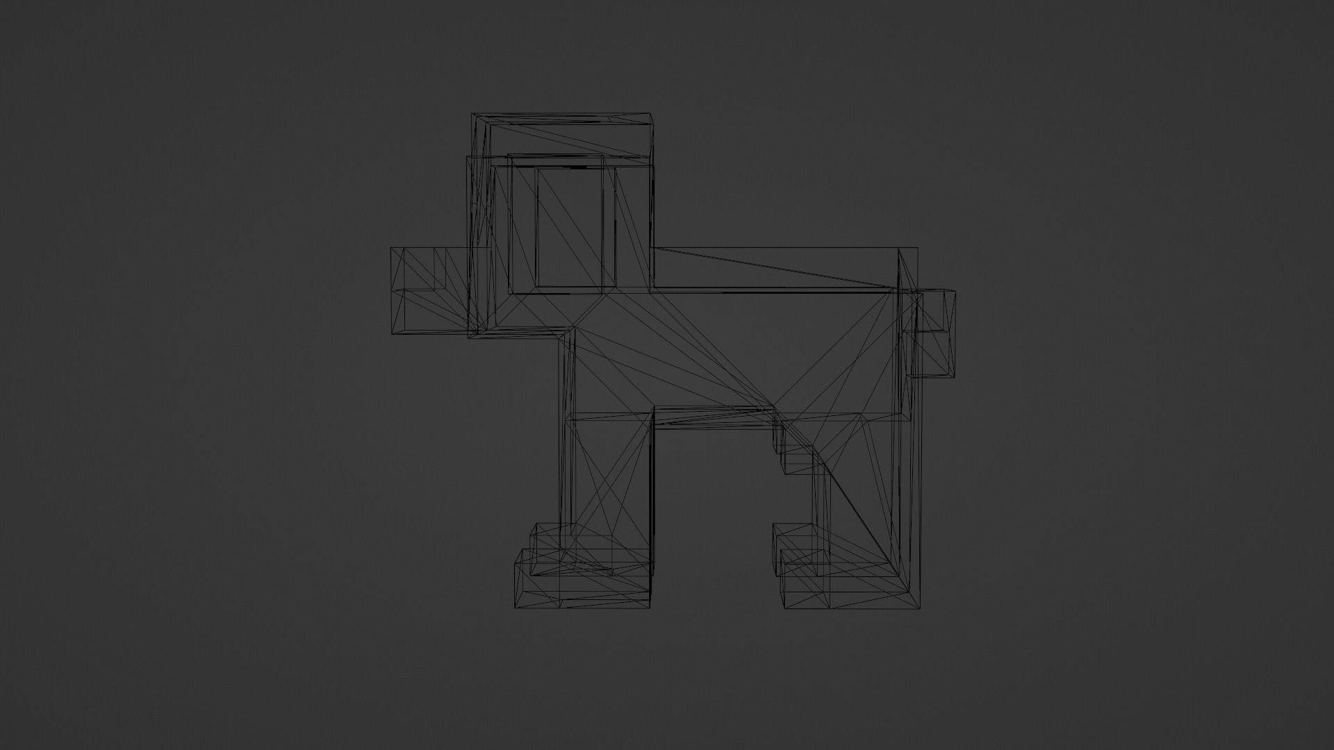 PUPPY VOXEL ANIMAL Low-poly 3D model_6