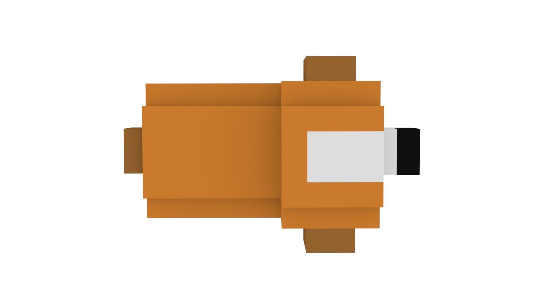 PUPPY VOXEL ANIMAL Low-poly 3D model_4