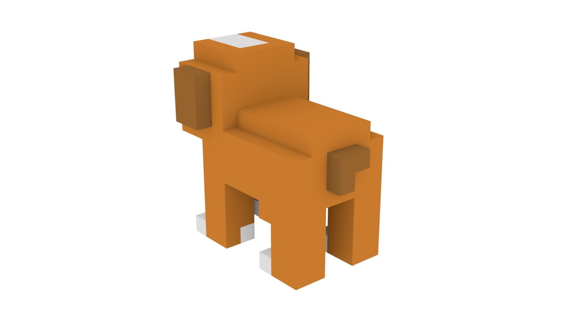 PUPPY VOXEL ANIMAL Low-poly 3D model_3