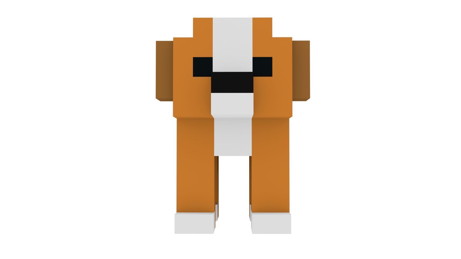 PUPPY VOXEL ANIMAL Low-poly 3D model_5