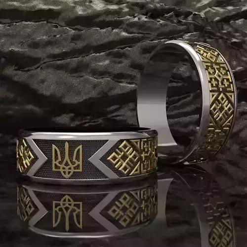 Ring Ukrainian 3D print model