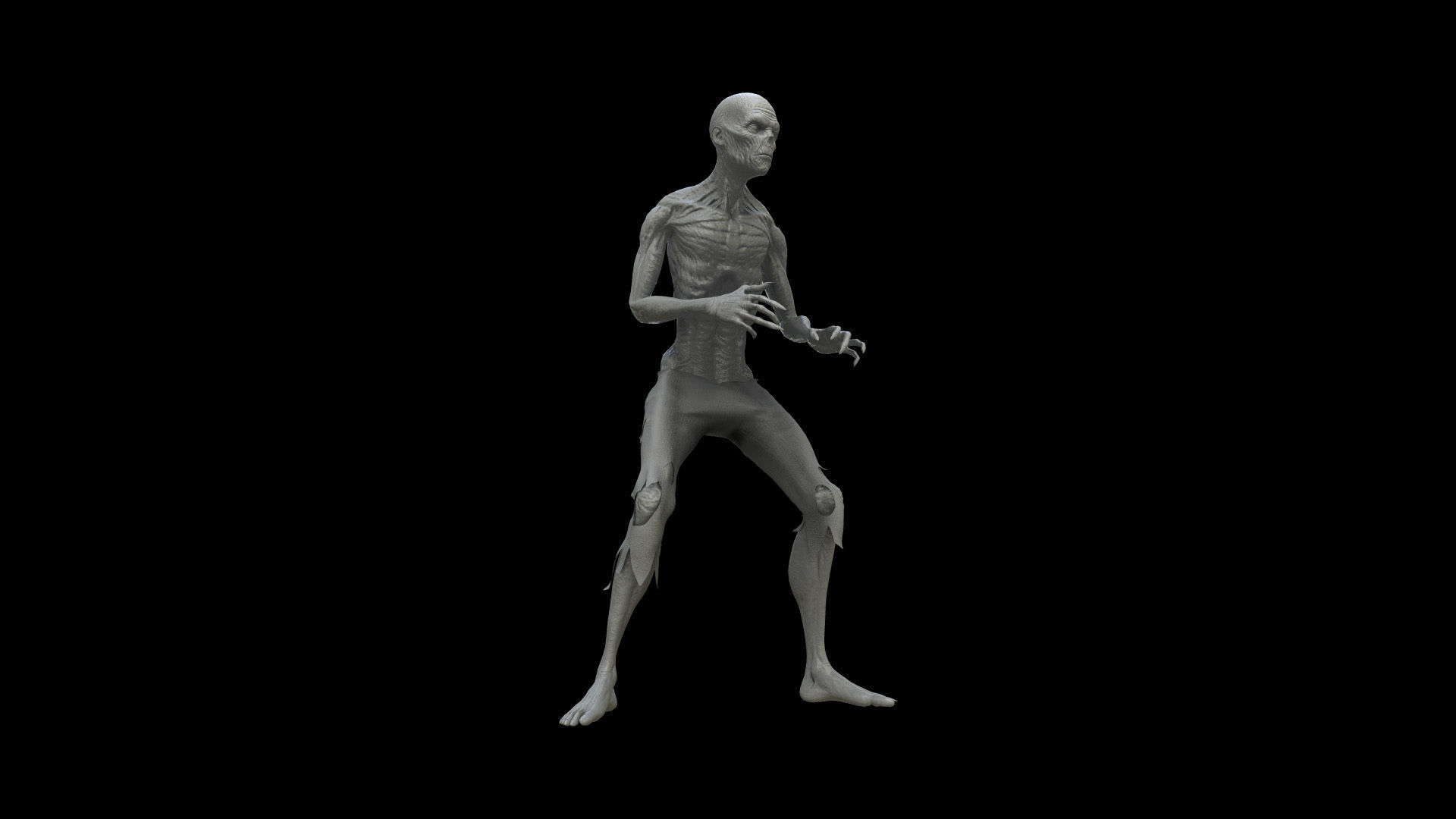 ZOMB05 Zombie Dying Animation 3D model_3