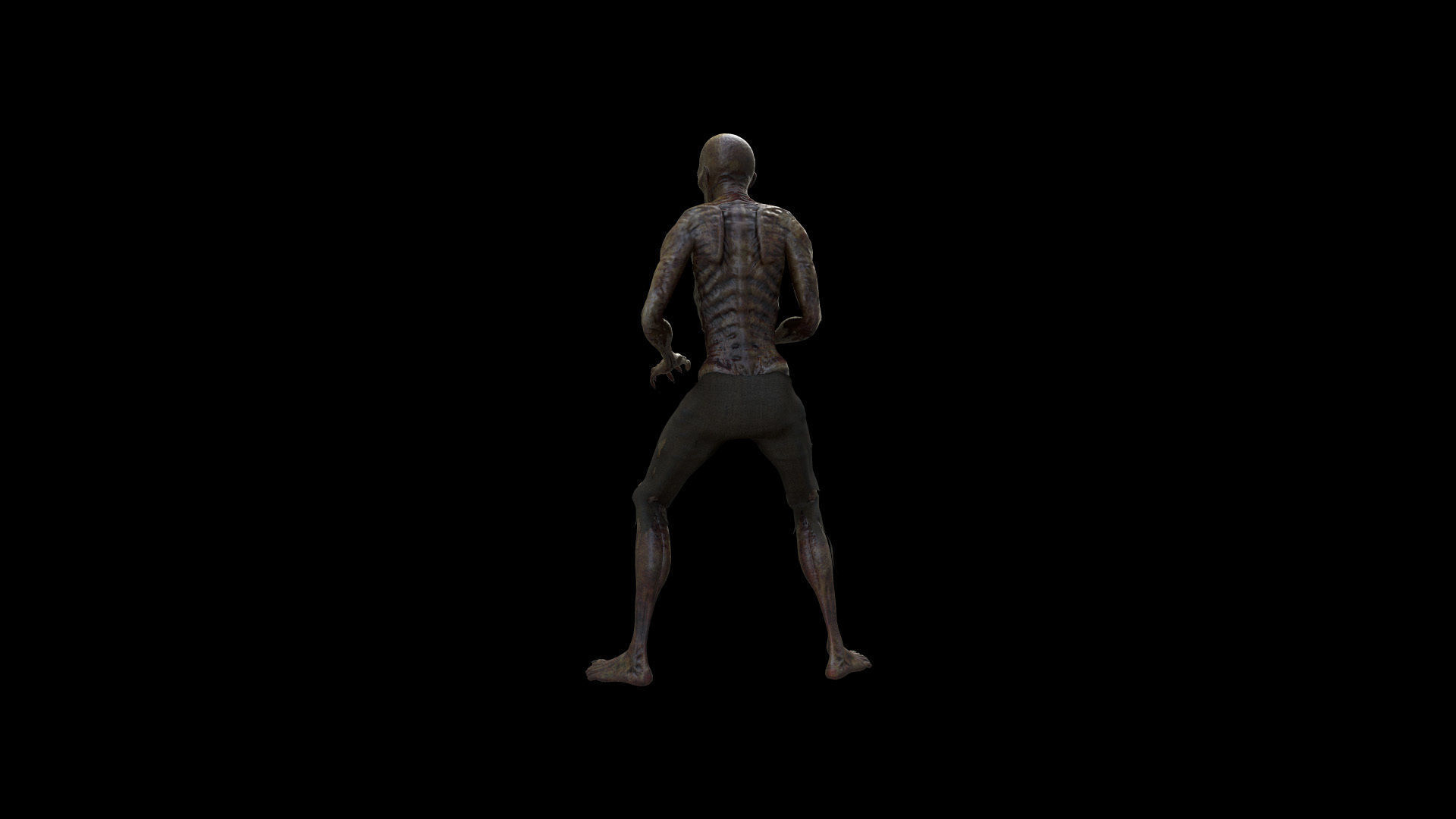 ZOMB05 Zombie Dying Animation 3D model_6
