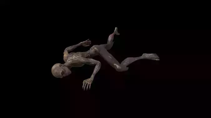 ZOMB05 Zombie Dying Animation 3D model