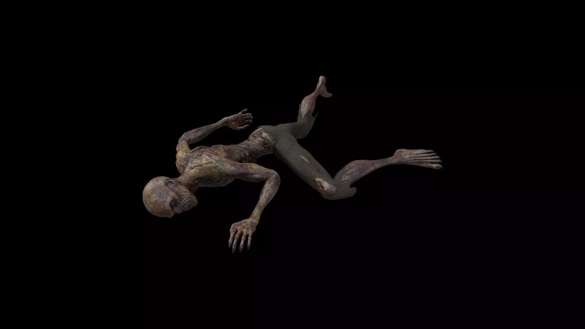 ZOMB05 Zombie Dying Animation 3D model_0