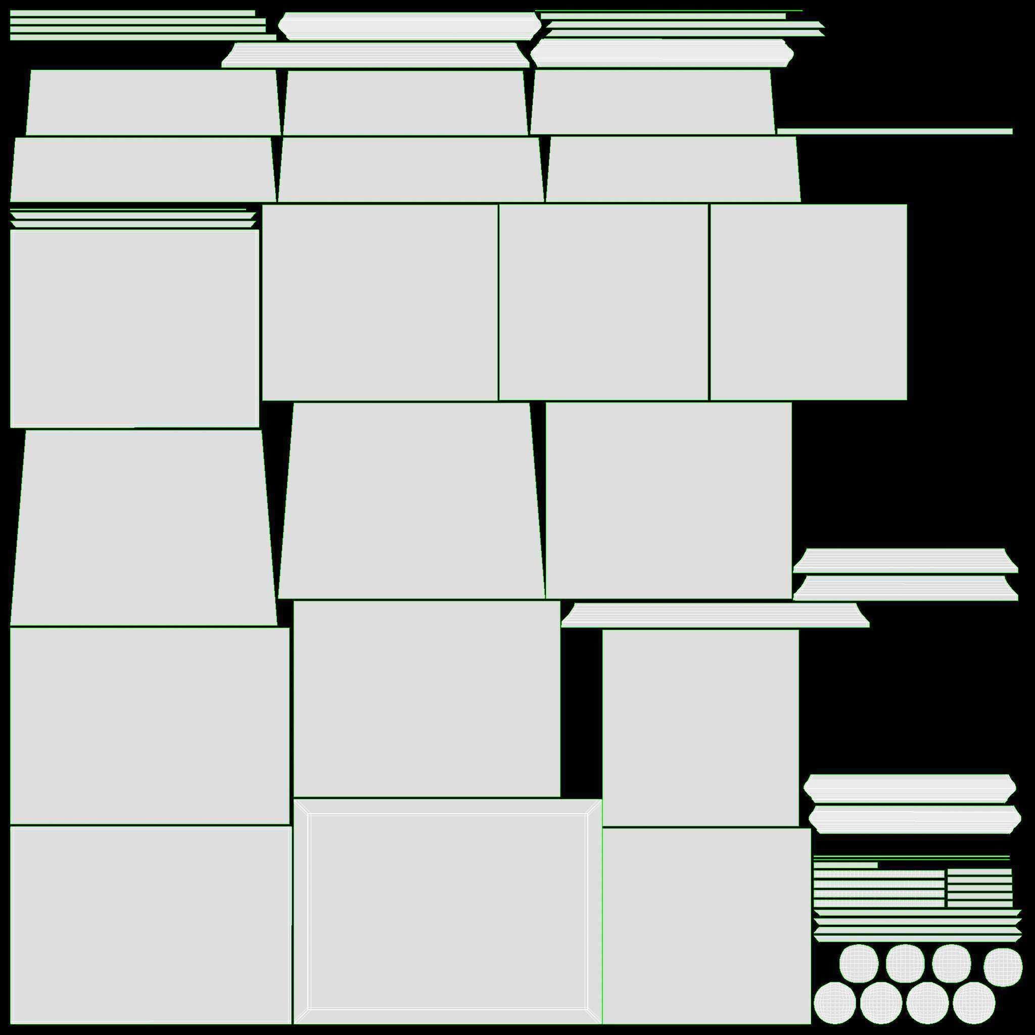 Nightstand Baker Sans Flora 3D model_11