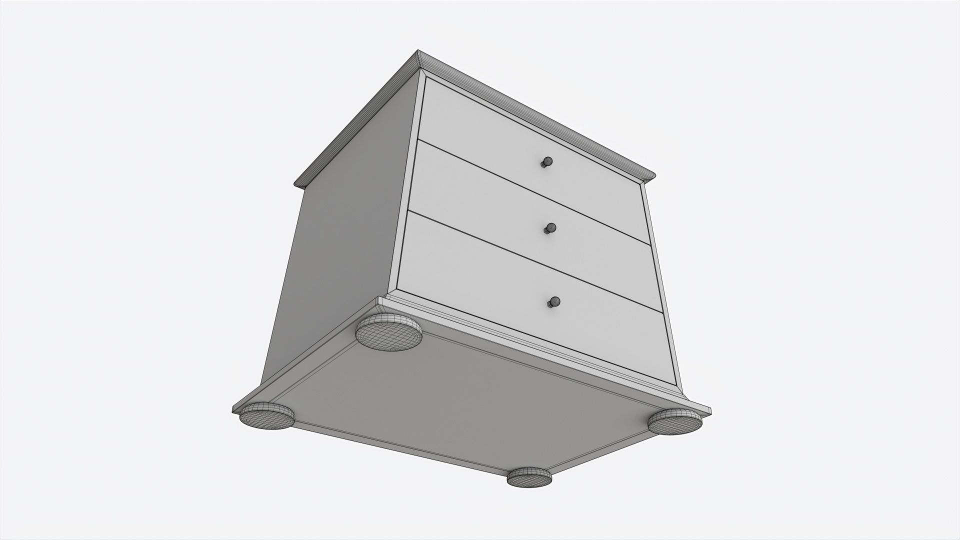 Nightstand Baker Sans Flora 3D model_7