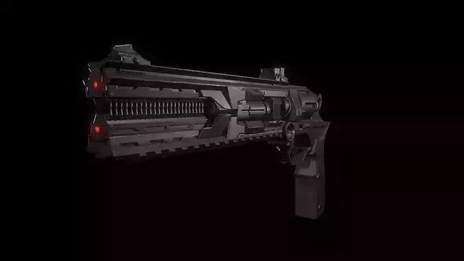 Future Gun  Low-poly 3D model Future Gun  Low-poly 3D model