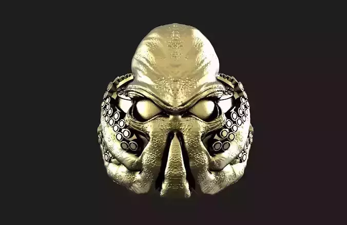 Cthulhu ring 3D print model