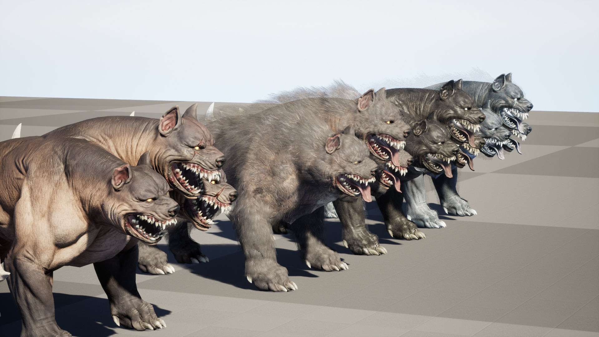 Cerberus Low-poly 3D model_60