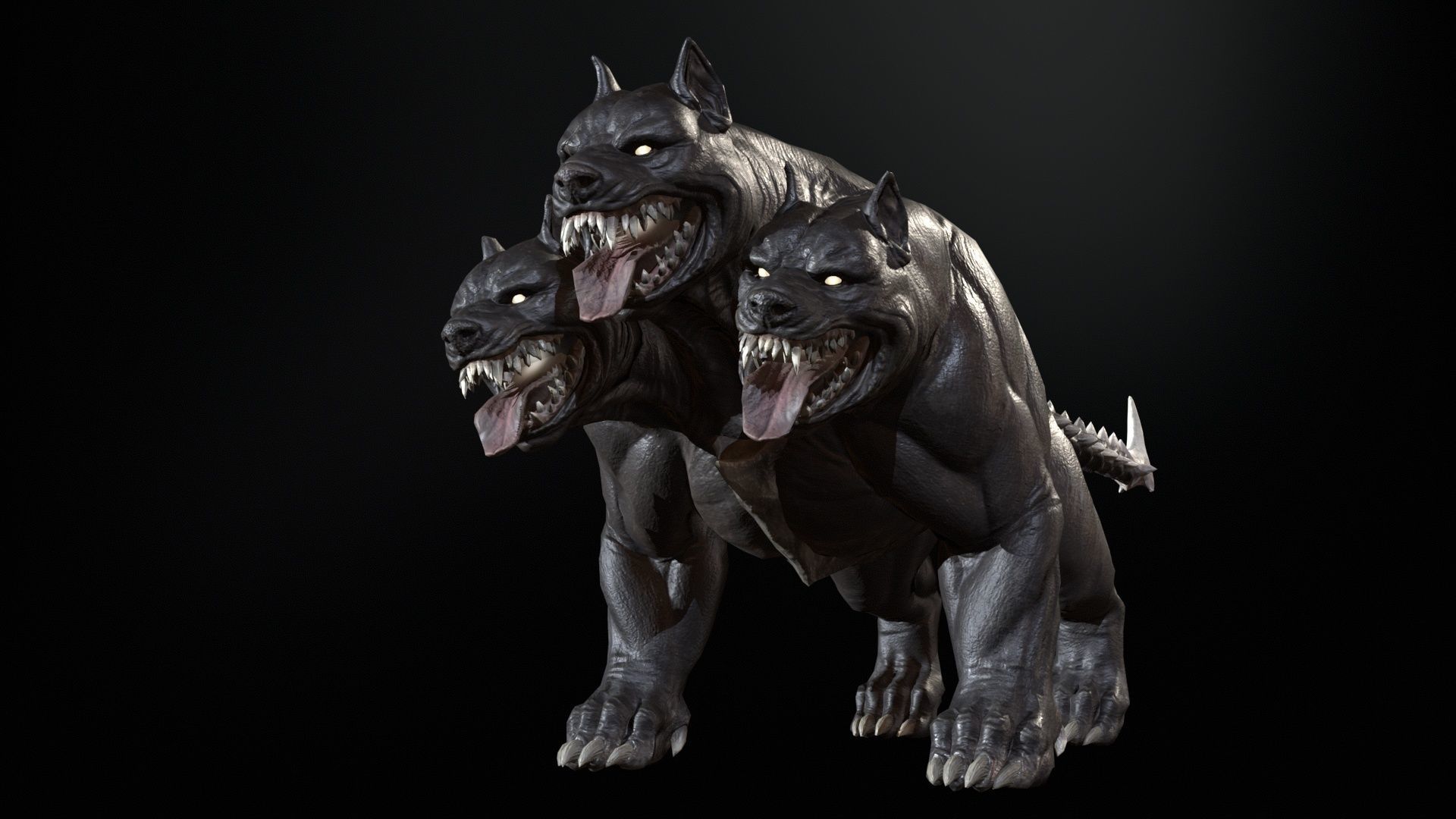 Cerberus Low-poly 3D model_14