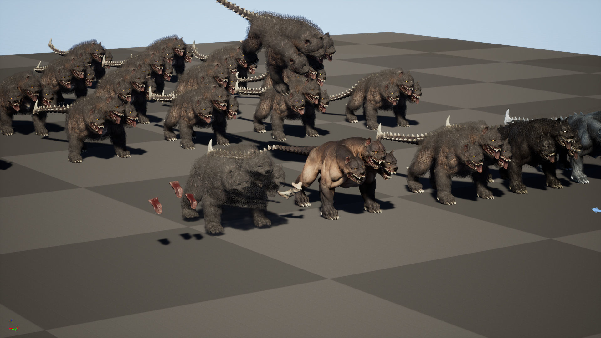 Cerberus Low-poly 3D model_56