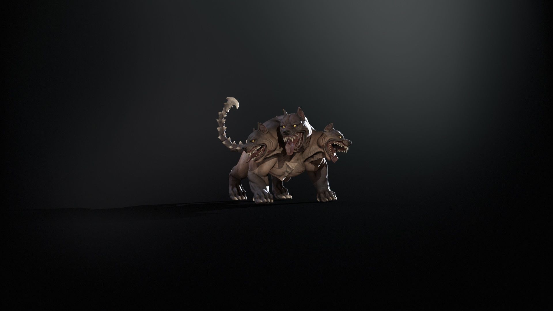 Cerberus Low-poly 3D model_46