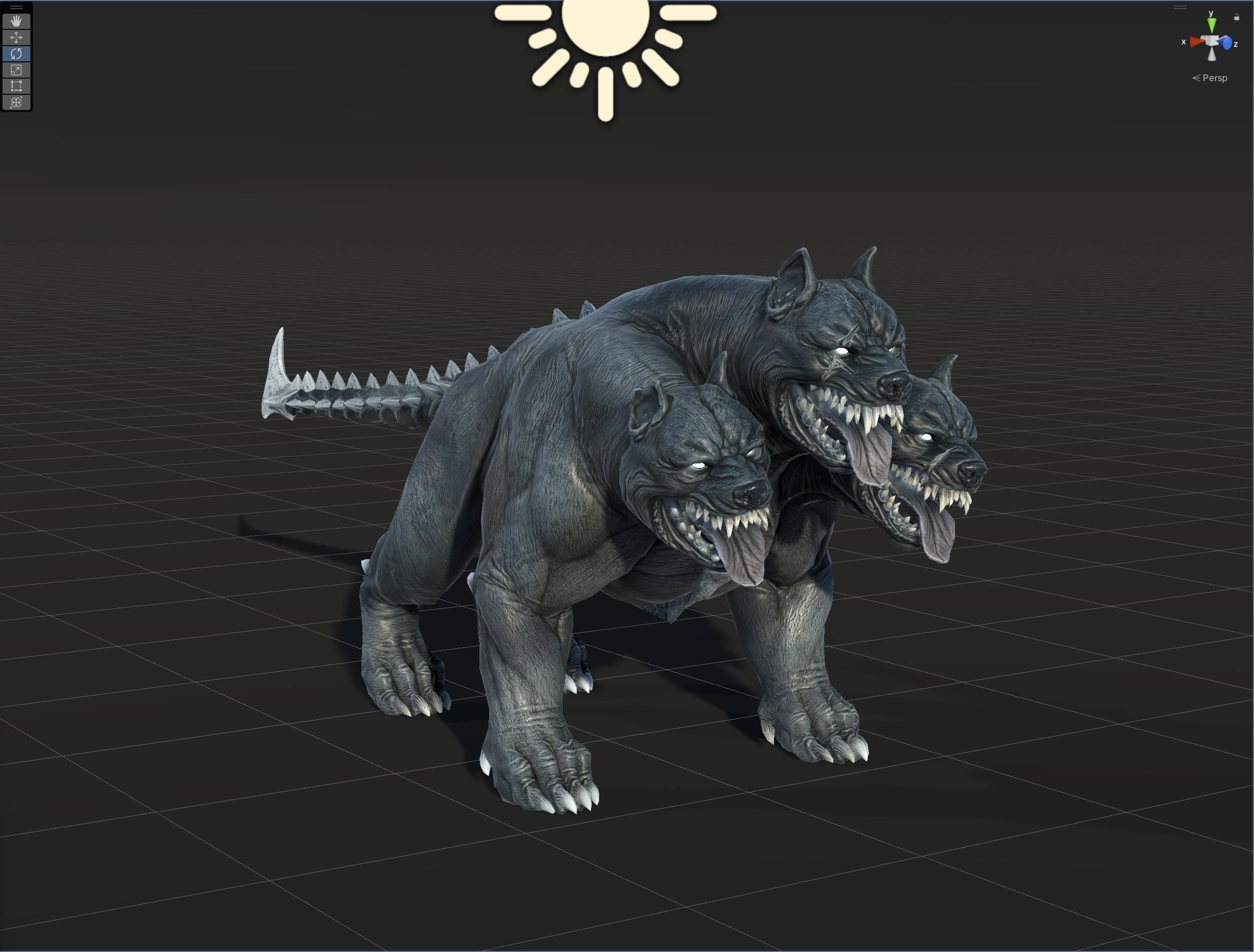 Cerberus Low-poly 3D model_55