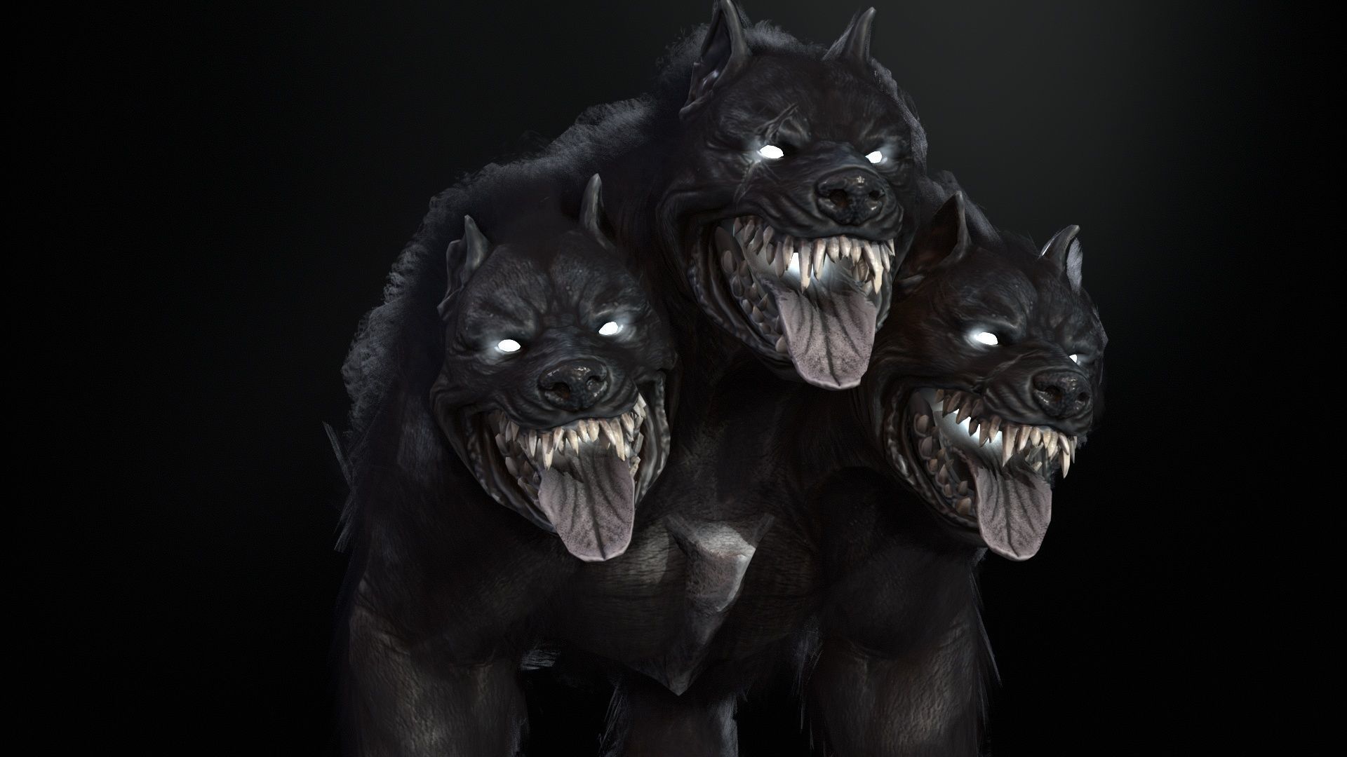 Cerberus Low-poly 3D model_21