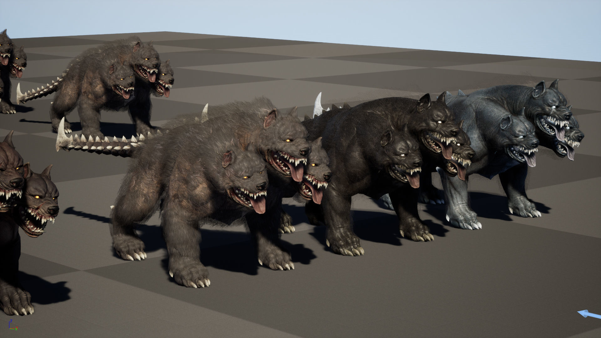Cerberus Low-poly 3D model_57