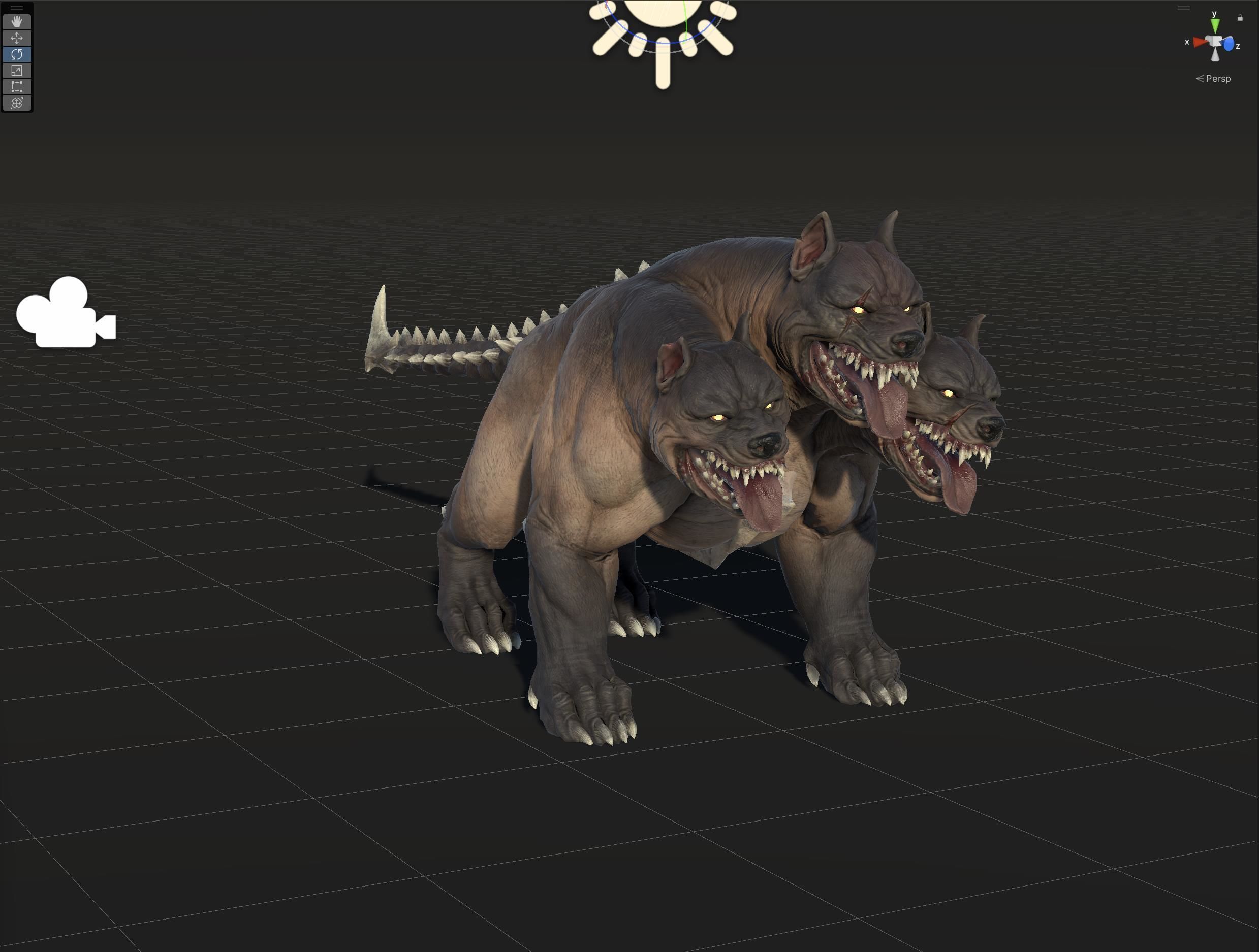 Cerberus Low-poly 3D model_52