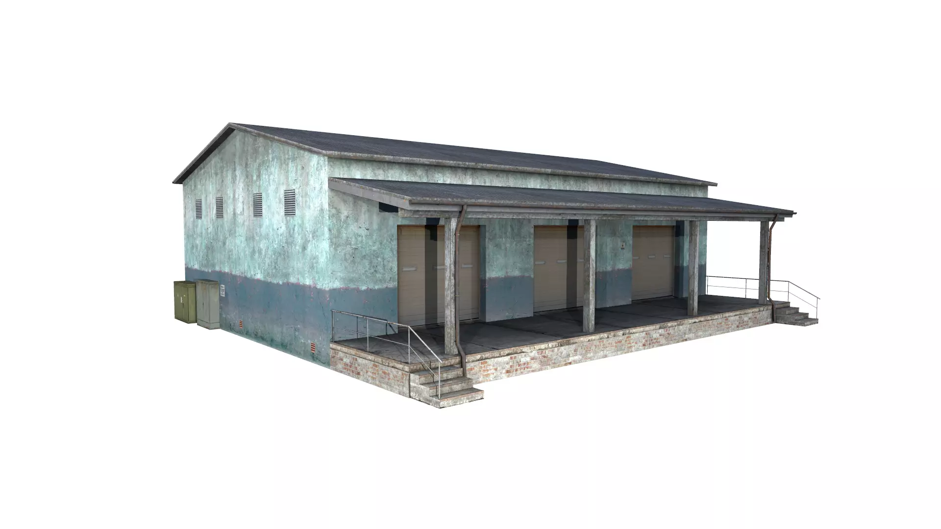 hangar Low-poly 3D model