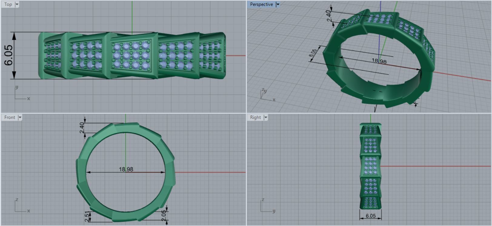 Viper Ring 3D print model_4