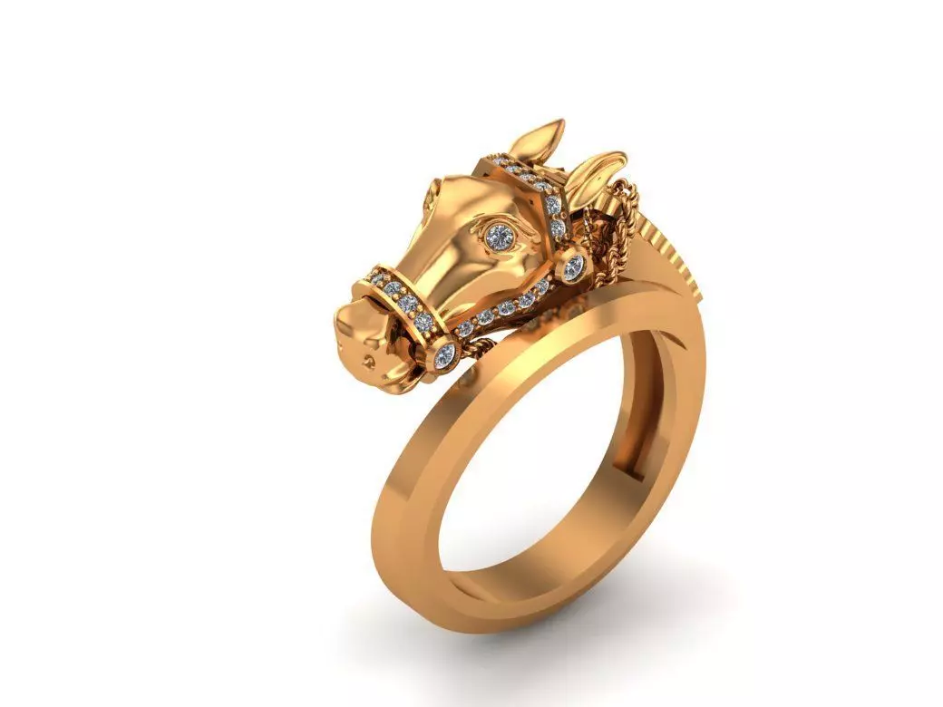 HORSE RING-ANILLO CABALLO 3D print model_0