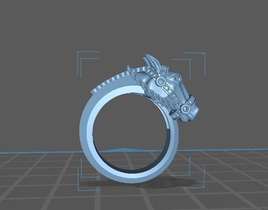 HORSE RING-ANILLO CABALLO 3D print model_11