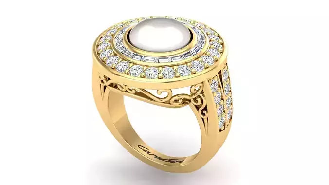 Ring with Pearl Stone