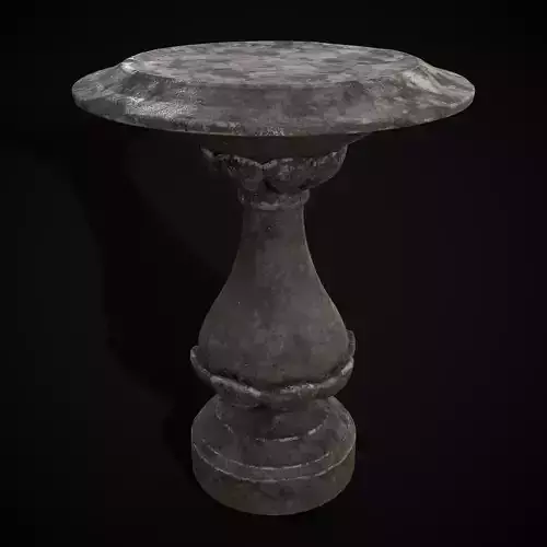 Garden Floral Round Pedestal