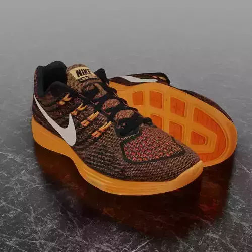 NIKE LUNAR TEMPO 2 3D SHOES - ORANGE