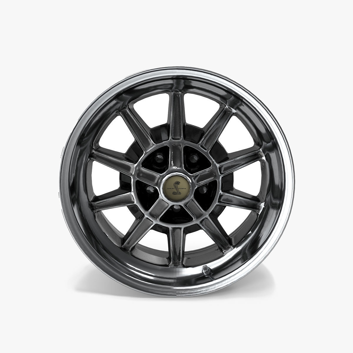 Shelby GT7 10-Spoke Alloy Wheel 3D model_4