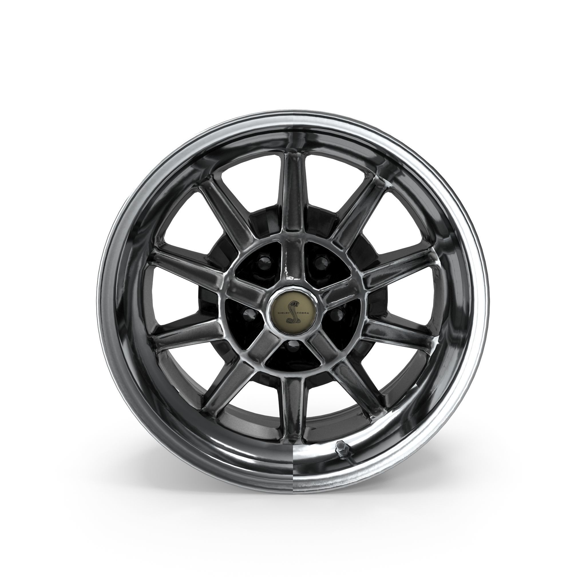 Shelby GT7 10-Spoke Alloy Wheel 3D model_5