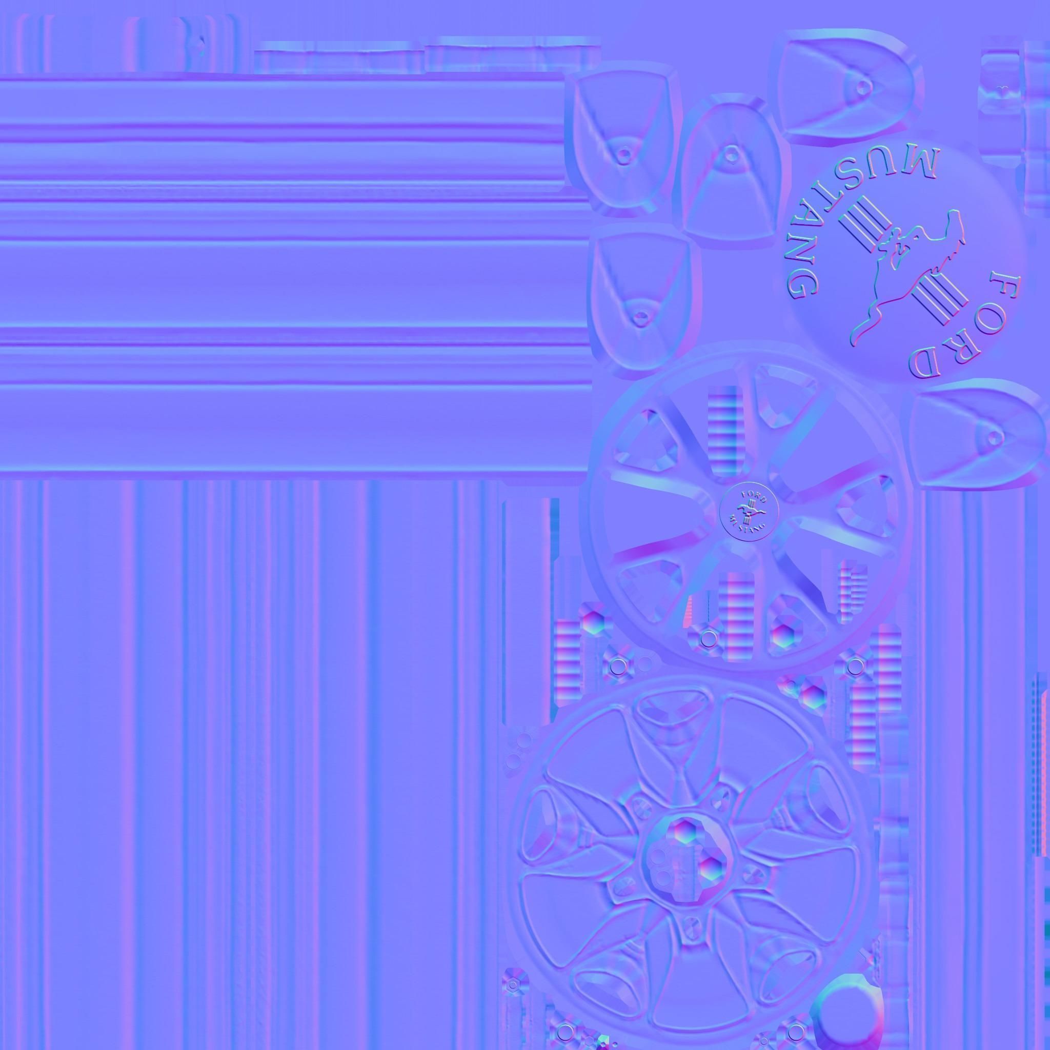 Magnum 500 Alloy Wheel Low-poly 3D model_17