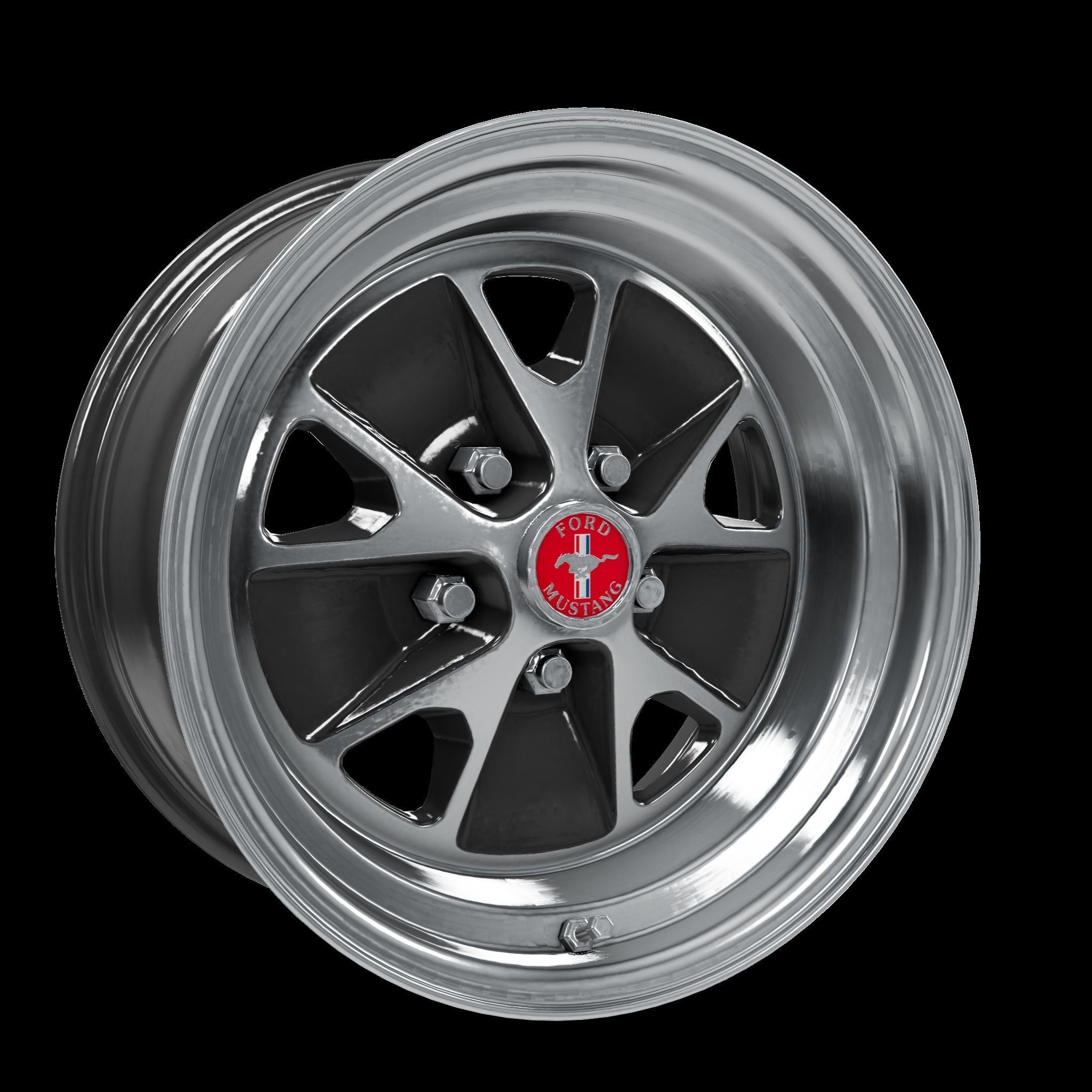 Magnum 500 Alloy Wheel Low-poly 3D model_19