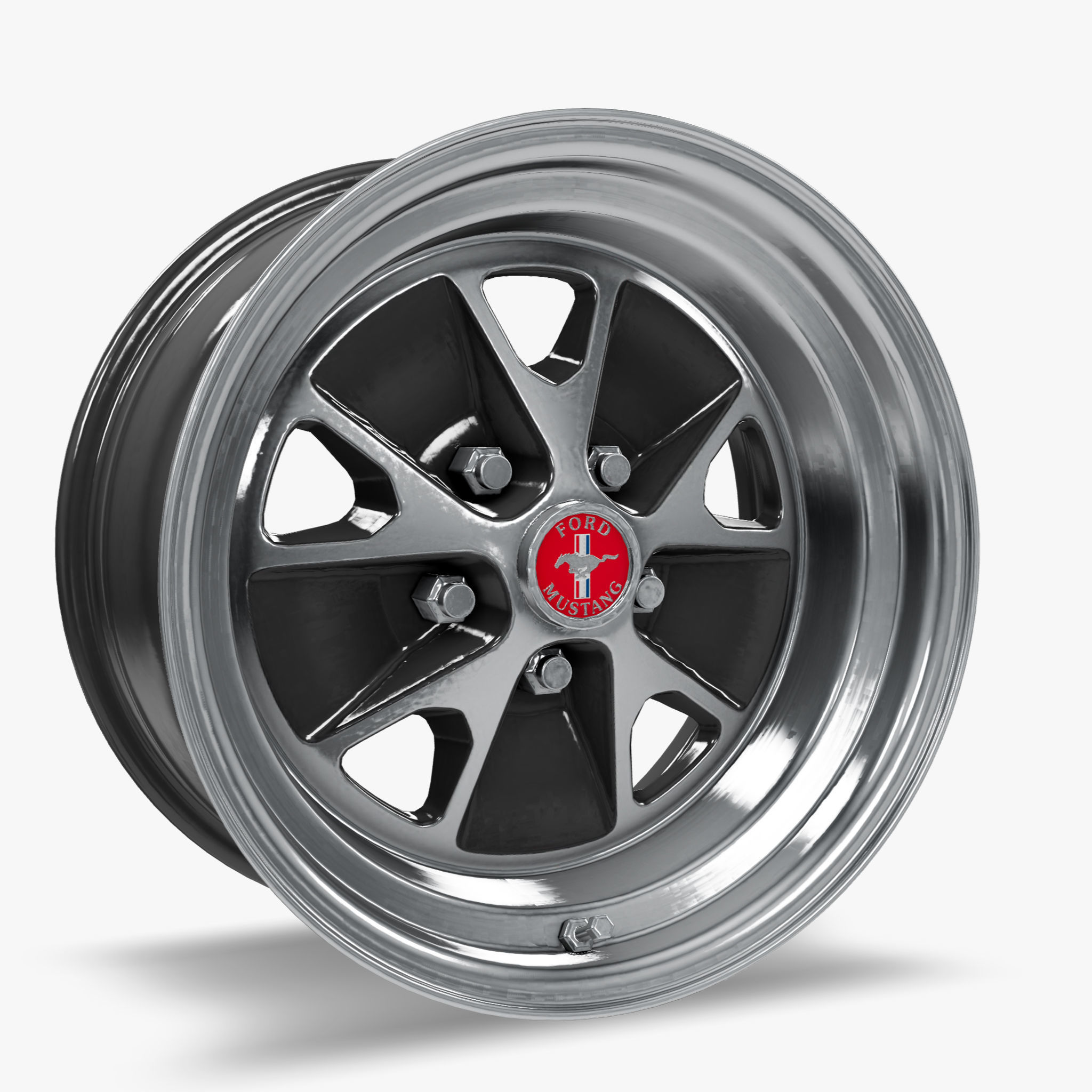 Magnum 500 Alloy Wheel Low-poly 3D model_1