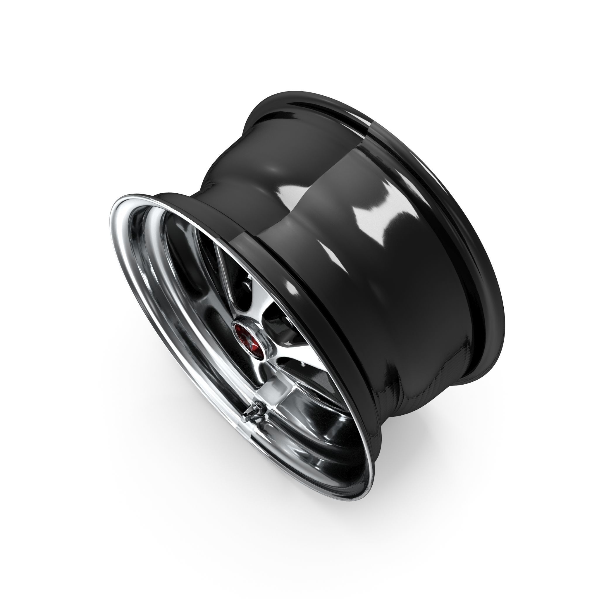 Magnum 500 Alloy Wheel Low-poly 3D model_5